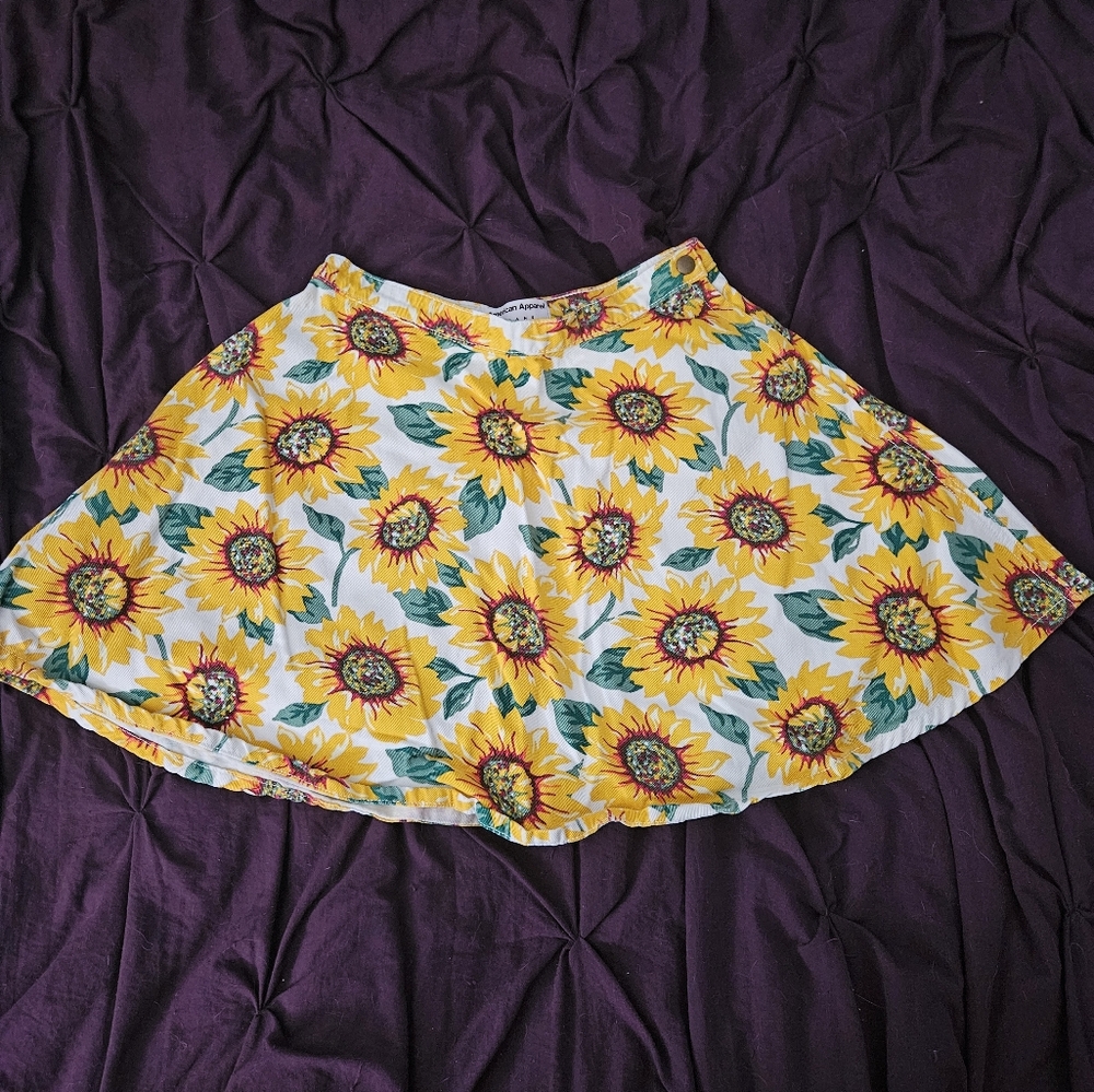 American Apparel A Line Mini Skirt
